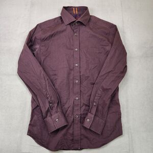 Robert Graham Modern Americana Shirt Mens M Red Long Sleeve Button Down Tailored